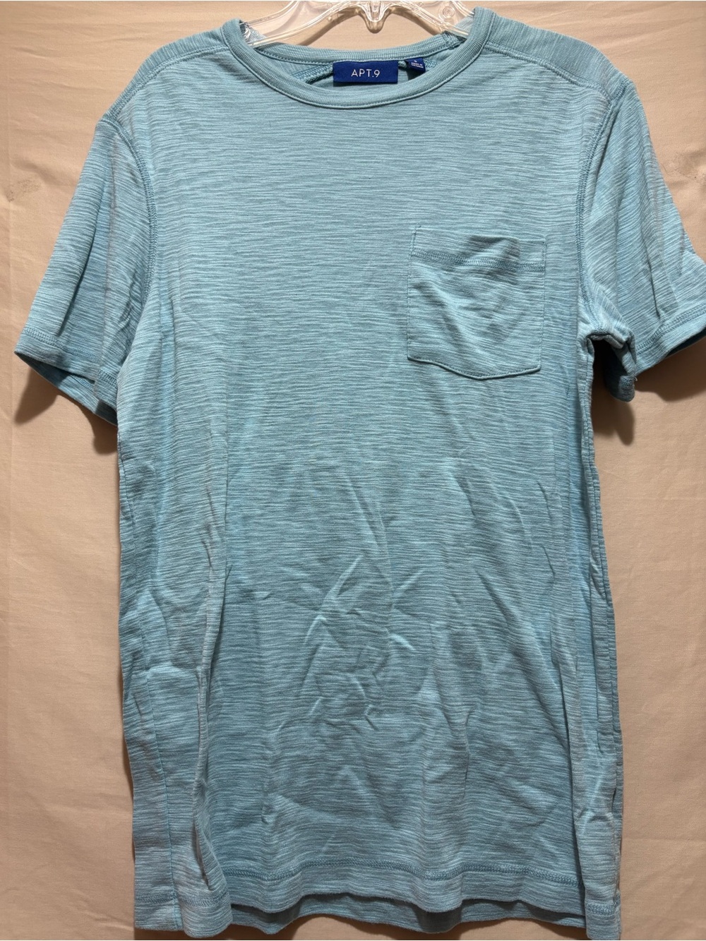 Apt. 9 Men’s Seafoam Blue Short Sleeve Pocket Tee